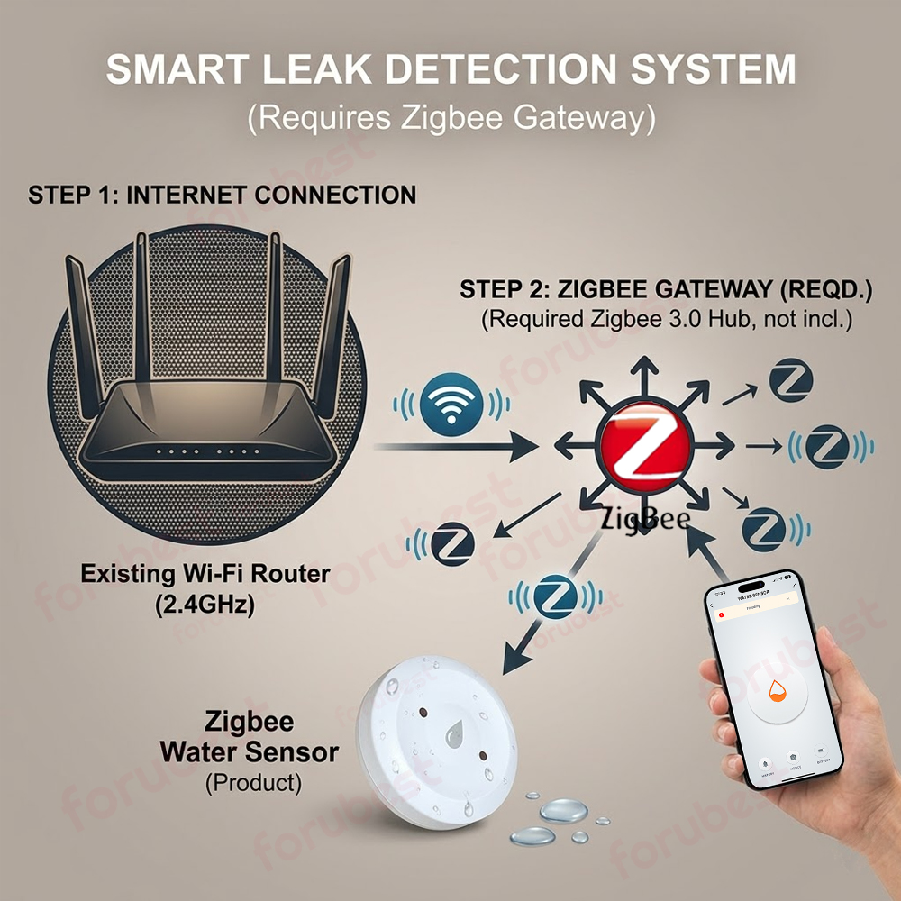 Sensor de Água Zigbee, Detecto - Kitchen Appliances Video avaliação e preço