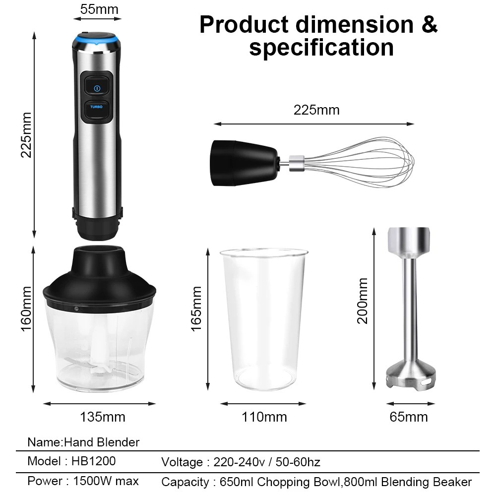 Liquidificador manual 4 em 1 d - Blender High Power avaliação e preço