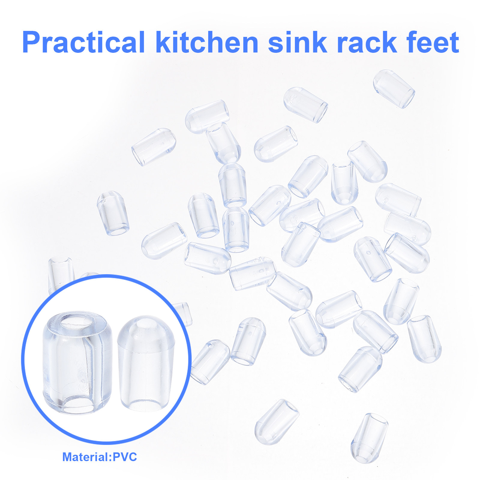80 Peças Pés de Plástico Trans - Kitchen Appliances Store avaliação e preço